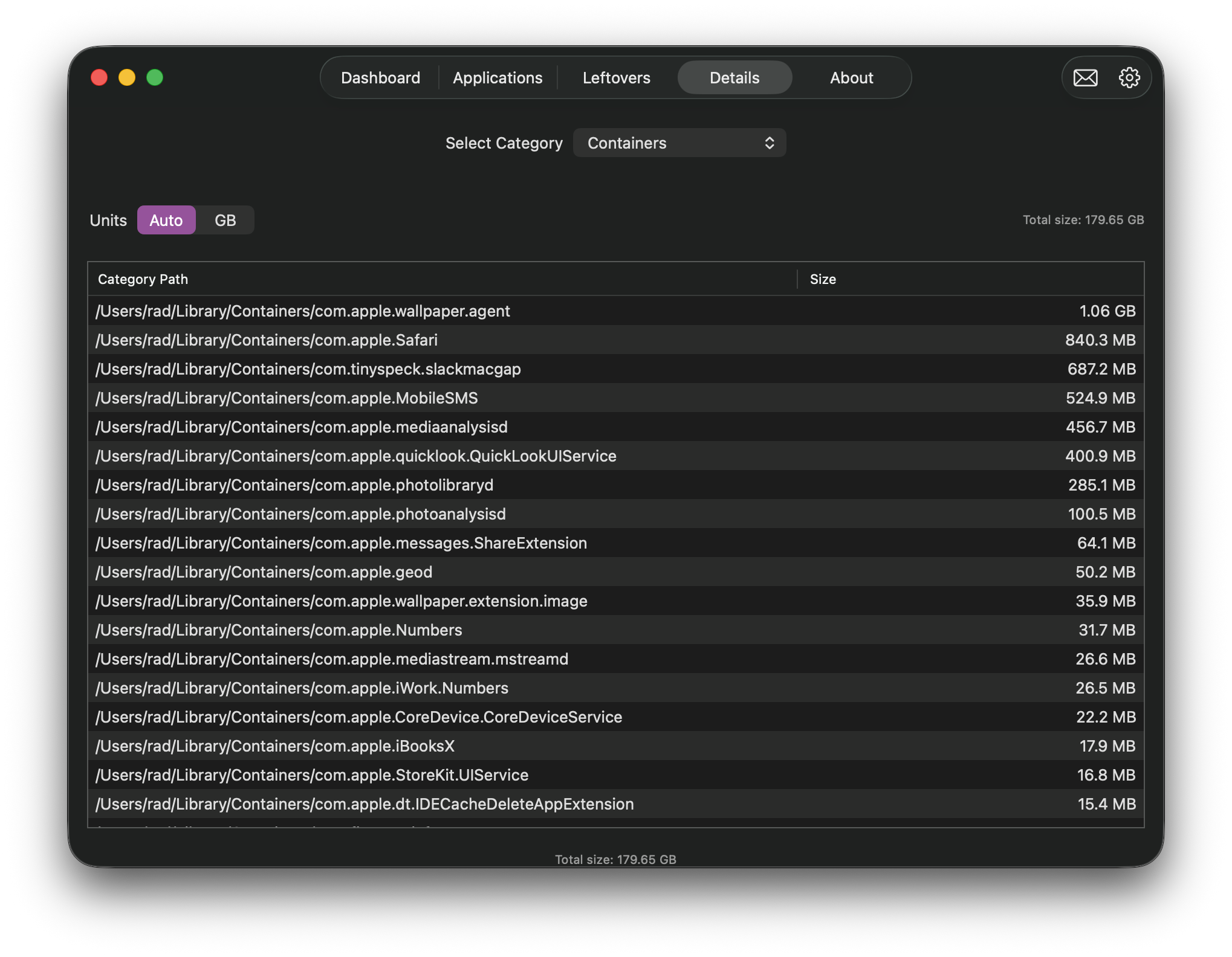 File & Directory Browser in OverClean