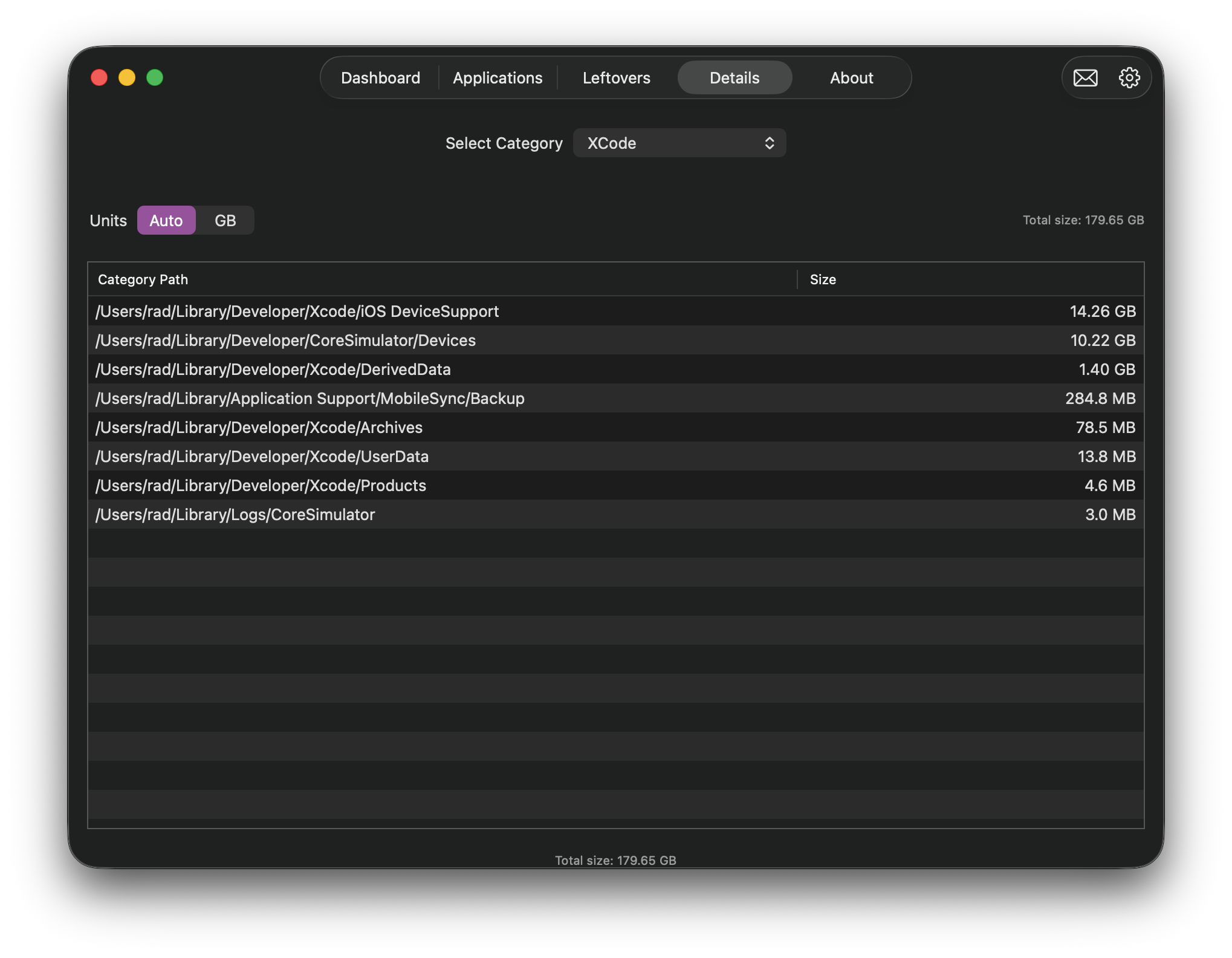 Development Environment Detection in OverClean